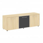 Yalta Тумба модульная LT.TS-3.4 black Акация/Стекло black 1642*450*580