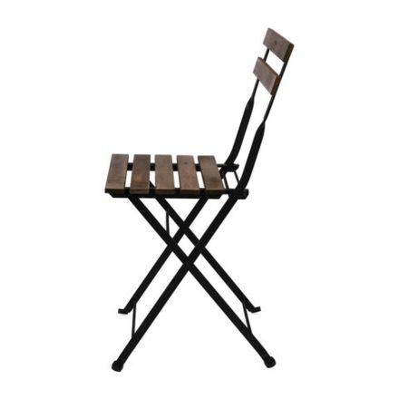 Комплект складной мебели (стол и 2 стула) NOSTRESS (НОСТРЕСС) "Woodstock FS-003A", металл черный, акация, 680060