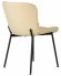 Набор 4 шт Стул обеденный DOBRIN MILO, черные ножки, кремовый букле (UF992-02)