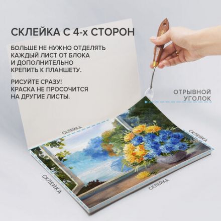 Альбом для акрила и масла, 300 г/м2, 190х270 мм, 10 листов, склейка, тиснение "холст", BRAUBERG ART PREMIERE, 113267 Альбом для акрила и масла, 300 г/м2, 190х270 мм, 10 листов, склейка, тиснение "холст", BRAUBERG ART PREMIERE, 113267