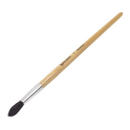 Кисть BRAUBERG, белка, круглая, № 7, 200184 Кисть BRAUBERG, белка, круглая, № 7, 200184