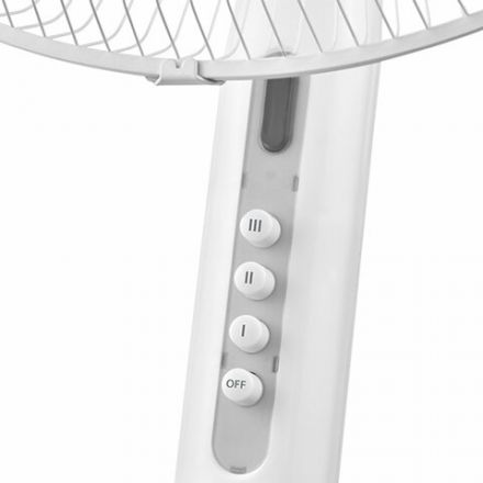 Вентилятор напольный, 3 режима, BALLU BFF-802, d=43 см, 45 Вт, белый, НС-1236005 Вентилятор напольный, 3 режима, BALLU BFF-802, d=43 см, 45 Вт, белый, НС-1236005