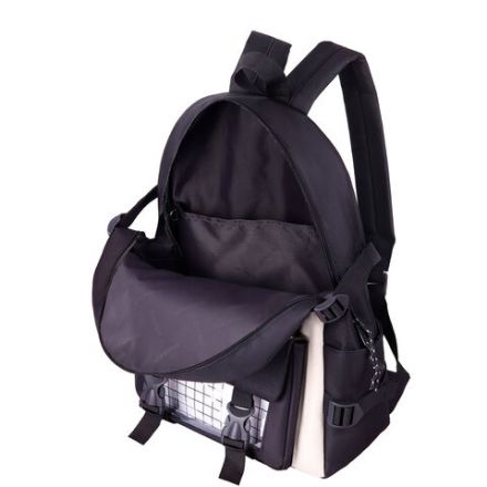 Рюкзак HEIKKI COMBO (ХЕЙКИ), сумка-шоппер, косметичка, пенал В ПОДАРОК, черно-белый, 42х30х14 см, 272564 Рюкзак HEIKKI COMBO (ХЕЙКИ), сумка-шоппер, косметичка, пенал В ПОДАРОК, черно-белый, 42х30х14 см, 272564