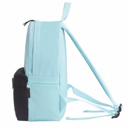 Рюкзак BRAUBERG "SYDNEY" универсальный, карман с пуговицей, черно-зеленый, 38х27х12 см, 228839