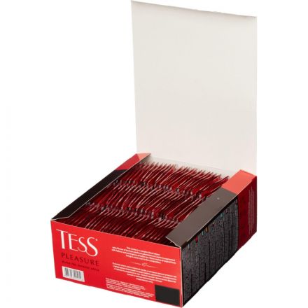 Чай Tess Pleasure черный с шиповником и яблоком 100 пакетиков