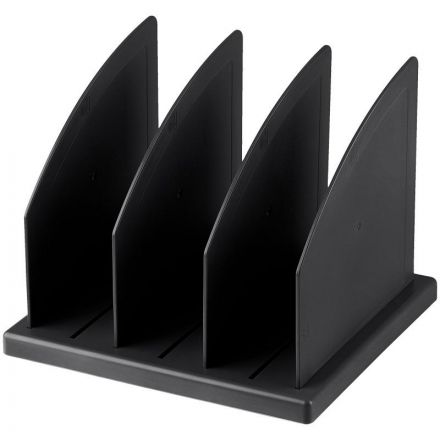 Лоток вертикальный для бумаг Attache сортер 3 отделения сборный черный Лоток вертикальный для бумаг Attache сортер 3 отделения сборный черный