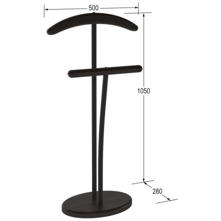 Вешалка KF_костюмная Напольная венге/черный (3453300508) Вешалка KF_костюмная Напольная венге/черный (3453300508)