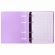 Тетрадь на кольцах А5 175х220 мм, 120 л., пластик, с резинкой, BRAUBERG, Сиреневый, 404620