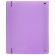 Тетрадь на кольцах А5 175х220 мм, 120 л., пластик, с резинкой, BRAUBERG, Сиреневый, 404620