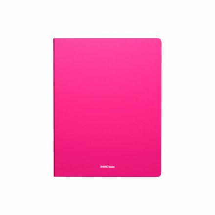 Папка на 4 кольцах ERICH KRAUSE "Matt Neon", 24 мм, до 150 листов, ассорти, 0,6 мм, 49975