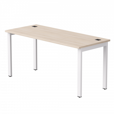 Стол прямой Everprof EVO на металлокаркасе 1580х670х755 мм Дуб Соната/Белый