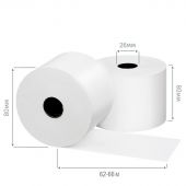 Чековая лента из термобумаги Promega jet 80 мм (диаметр 80 мм, намотка 70 м, втулка 26 мм, 8 штук в упаковке)