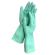 Перчатки МНОГОРАЗОВЫЕ латексные LAIMA, С АРОМАТОМ АЛОЭ, зеленые, хлопчатобумажное напыление, размер L (большой), вес 55 г, 700546