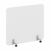 R-line Перегородка на металлических опорах, на роликах DP.R-140-120 Белый/Серый металл 1400*18*1200