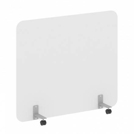 R-line Перегородка на металлических опорах, на роликах DP.R-140-120 Белый/Серый металл 1400*18*1200