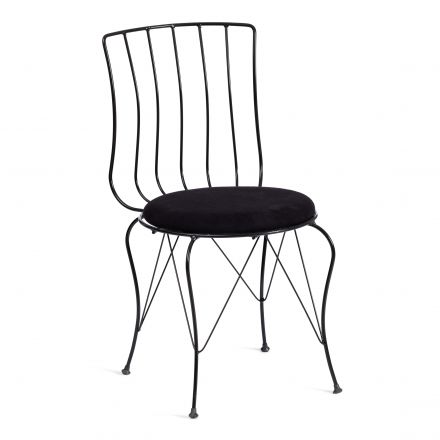 Стул LALITA (mod. 172) металл/ткань,  44 х 51.5 х 85 см, Black (черный)
