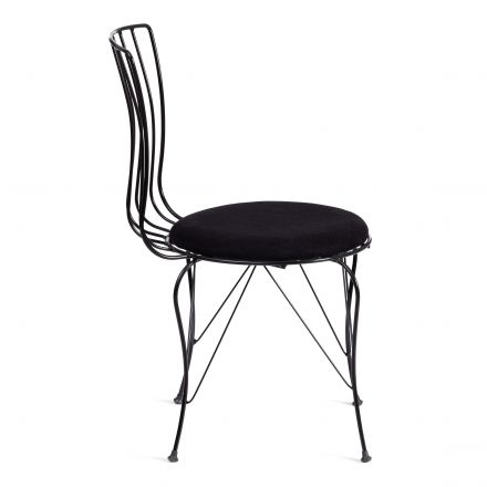 Стул LALITA (mod. 172) металл/ткань,  44 х 51.5 х 85 см, Black (черный)