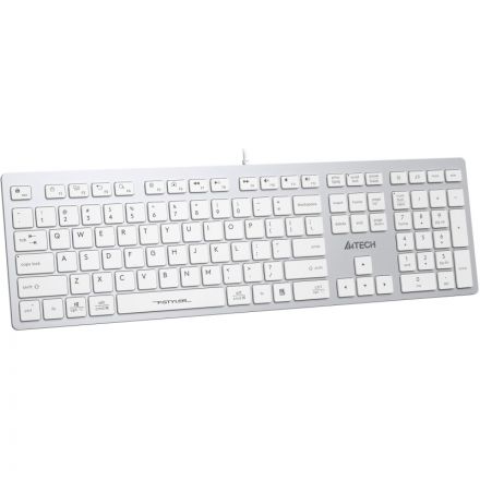 Клавиатура A4Tech Fstyler FX50 белый USB slim Multimedia (FX50 WHITE)