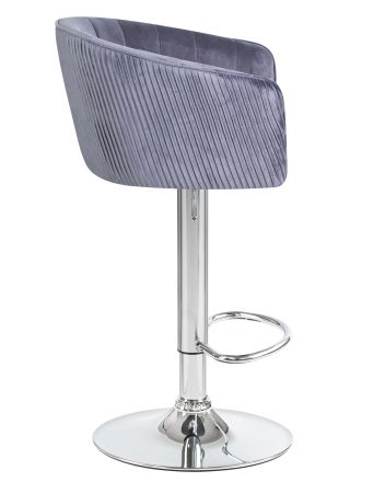 Стул барный DOBRIN DARCY, серый велюр (1922-19) Стул барный DOBRIN DARCY, серый велюр (1922-19)