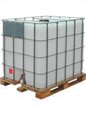 Емкость 1 000л. кубическая, на деревянном поддоне, под опасный груз UN, морской сертификат