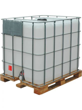 Емкость 1 000л. кубическая, на деревянном поддоне, под опасный груз UN, морской сертификат
