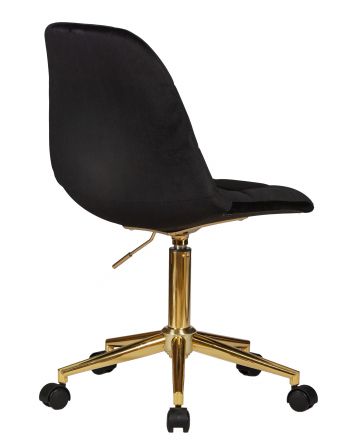 Офисное кресло для персонала DOBRIN MONTY GOLD, чёрный велюр (MJ9-101) Офисное кресло для персонала DOBRIN MONTY GOLD, чёрный велюр (MJ9-101)