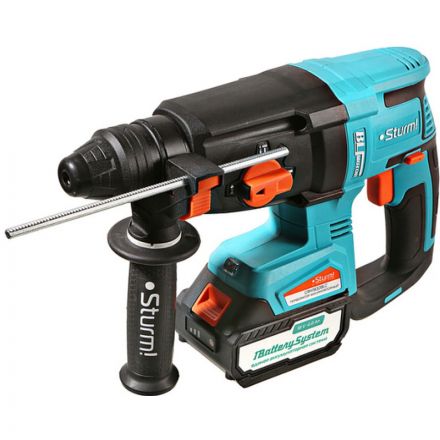 Перфоратор аккум б/щ Sturm!, 18В, 1BatterySystem, 3.2Дж, 3+1реж CRH1832BLC