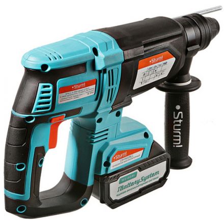Перфоратор аккум б/щ Sturm!, 18В, 1BatterySystem, 3.2Дж, 3+1реж CRH1832BLC