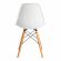 Стул CINDY (EAMES) (mod. 1801) дерево бук/металл/сиденье пластик, 45x51x82 см, White (белый)
