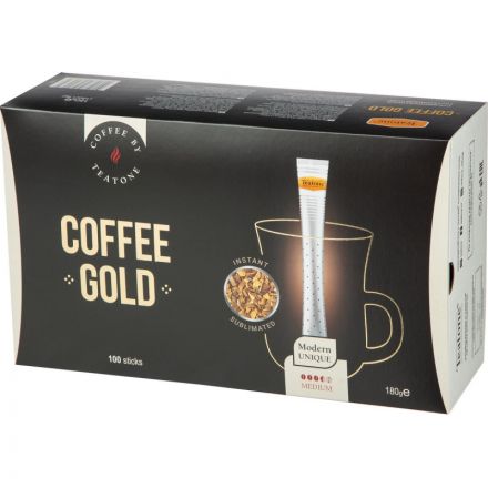 Кофе растворимый в стиках Teatone Coffee Gold, 1,8грx100шт Кофе растворимый в стиках Teatone Coffee Gold, 1,8грx100шт