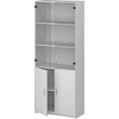 Шкаф SP Бюджет дв.ст+д 2553.290.290 (651,879,655,670) 716х349х1810 Белый ш