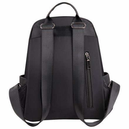 Рюкзак BRAUBERG PODIUM женский, карман-антивор, нейлон, черный, 32х26х15 см, 270815