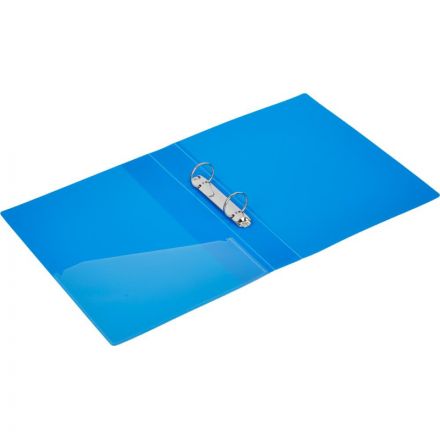 Папка на 2-х кольцах Attache 42 мм синяя до 250 листов (пластик 0.7 мм)