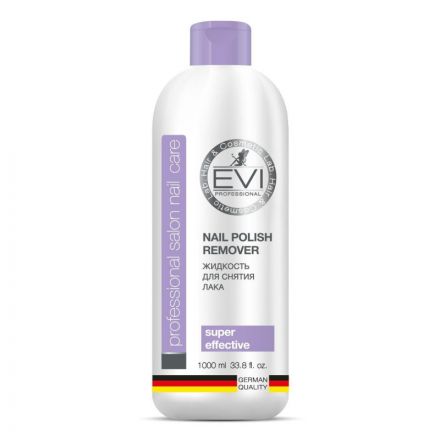 Жидкость для снятия лака EVI professional с ацетоном 1000мл