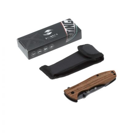 Нож складной Stinger,80мм,(черный),сталь/эбеновое дерево(коричн.),FK-632ZW Нож складной Stinger,80мм,(черный),сталь/эбеновое дерево(коричн.),FK-632ZW