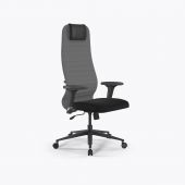 Кресло Sit 8 B1-10D - UMF(X1) /Uh02/Wh00/D02P(M09.B11.G19.W02) Св.серый-Черный