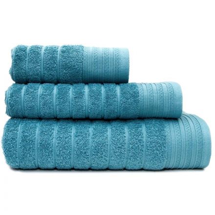 Набор полотенец махровых Страйп 30х60,50х90,70х130 Серо-Голуб