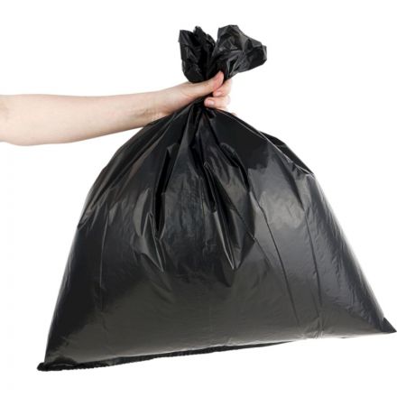 Мешки для мусора ПВД 60л 30мкм 30шт/рул черные 580х680