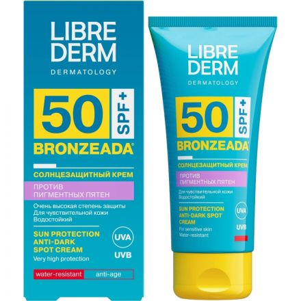 Крем солнцезащитный LIBREDERM BRONZEADA против пигментных пятен SPF50 50 мл