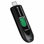 Флеш-диск 256GB TRANSCEND JetFlash 790C, разъем USB Type-С, черный/зеленый, TS256GJF790C