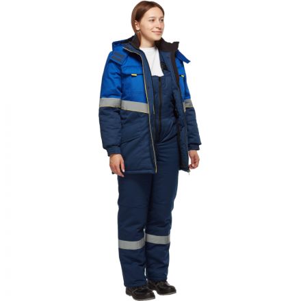 Костюм рабочий зимний женский з43-КПК вас/син (р.40-42) 170-176 (серия З)