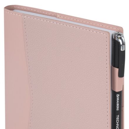 Ежедневник недатированный В6 130х185 мм BRAUBERG "Glam", под кожу, 160 л., розовый, 116219 Ежедневник недатированный В6 130х185 мм BRAUBERG "Glam", под кожу, 160 л., розовый, 116219