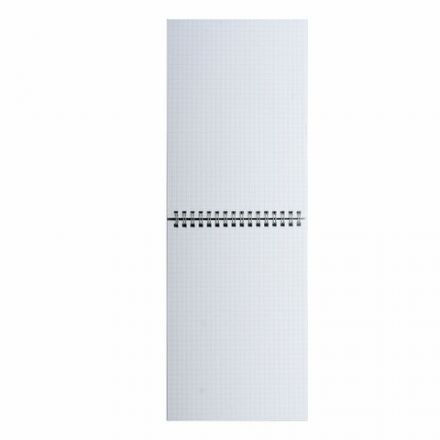 Блокнот МАЛЫЙ ФОРМАТ А6 108х145 мм, 40 л., гребень, картон, клетка, BRAUBERG "Minimal Classic", 116428