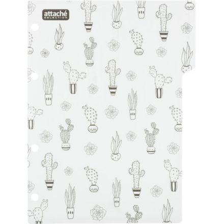 Разделитель листов пласт А5 Attache Selection Llamas чер-бел, 3шт/уп, в асс