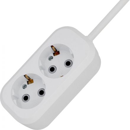 Удлинитель Progix US2GXW5 2р/5м белый, 3х0,75мм, 10А/2200Вт