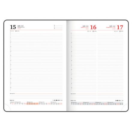 Ежедневник датированный 2026 БОЛЬШОЙ ФОРМАТ 210х297 мм, А4, BRAUBERG "Favorite", под кожу, зеленый, 117239