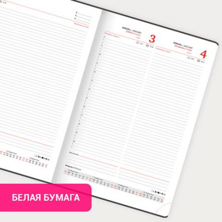 Ежедневник датированный 2026 БОЛЬШОЙ ФОРМАТ 210х297 мм, А4, BRAUBERG "Favorite", под кожу, зеленый, 117239