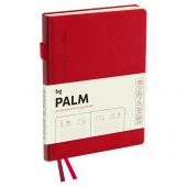Ежедневник датированный 2026г., А6, 176л., твердый переплет, кожзам, BG "Palm. Scarlet", красный
