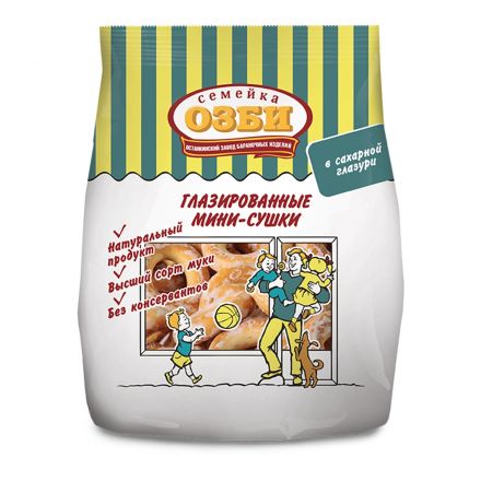 Сушки Мини-сушки глазированные  Семейка ОЗБИ  150 г 1046