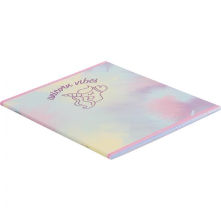 Тетрадь общая А5 48л Enjoy единорог,клет,скреп, ВД-лак